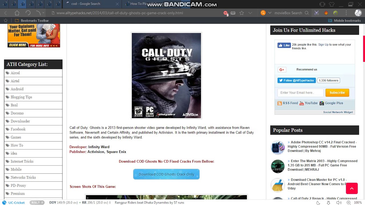 Call of duty ghosts skidrow crack download